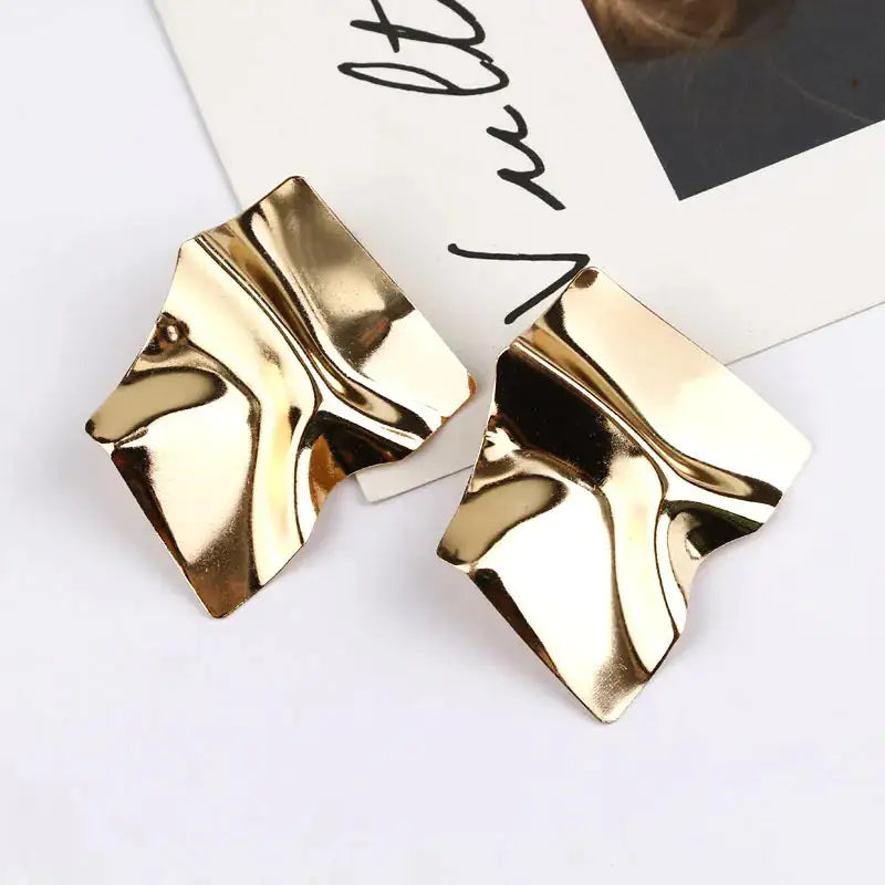 Statement Geometric Square Earrings