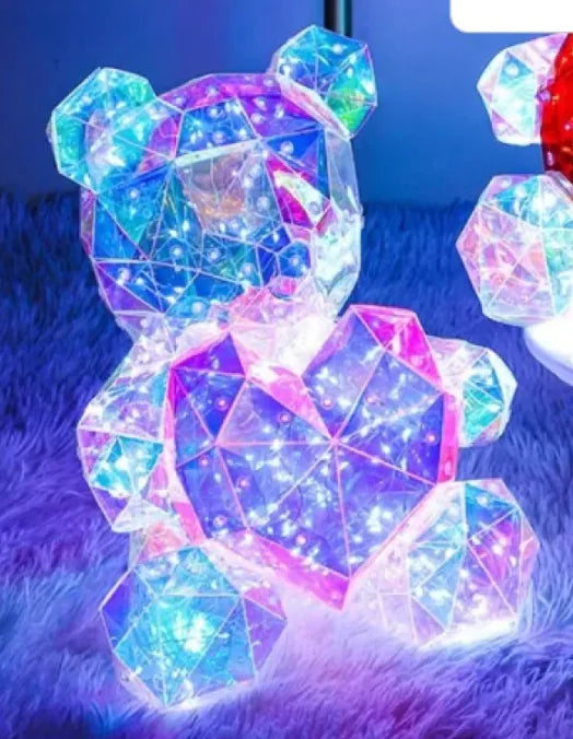 Colorful Luminous Bear Gift Birthday Gift Decoration