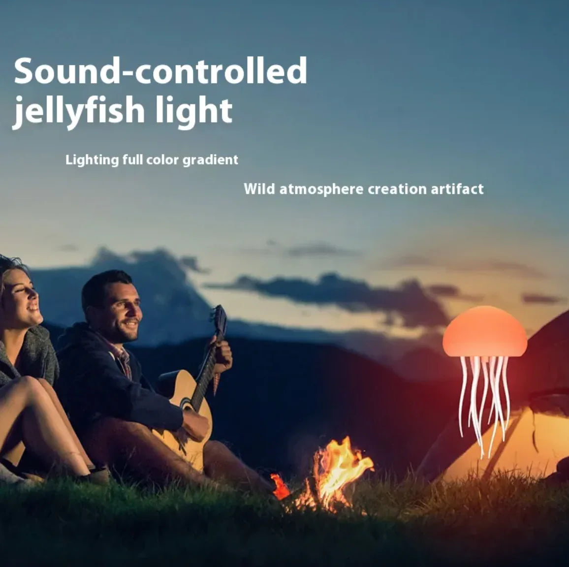 Jellyfish Mood Lamp LED Jellyfish Night Light Portable Jellyfish Lamp Smart Table Lamp for Bedside Desk