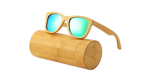 SWALLOW Real 100% Wooden Sunglasses, Polarized Bamboo UV400TAC Lens, Anti-Ultraviolet and Anti-Glare