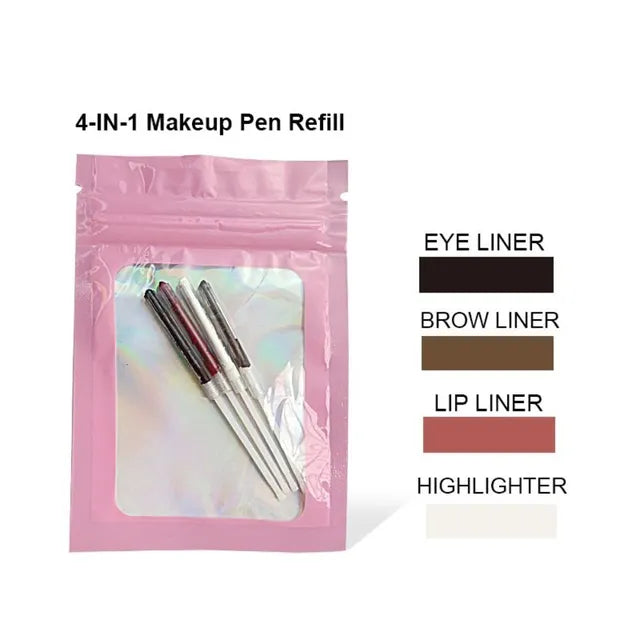 Multi-effect 4 In 1 Eyeliner Eyebrow Pencil