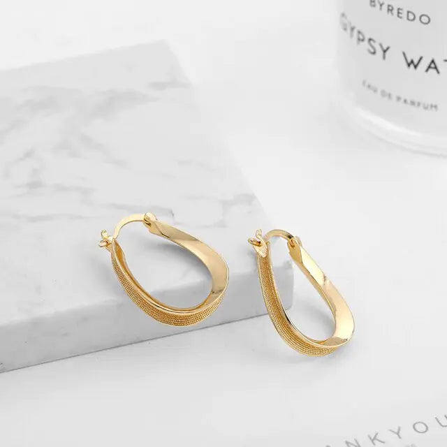 Statement Geometric Hoop Earrings