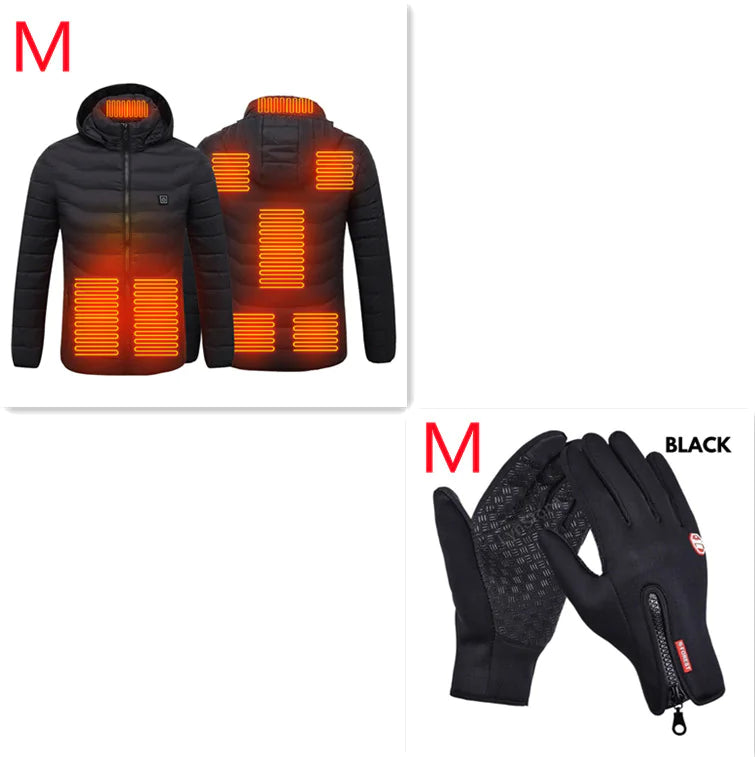 Men's USB Electric Thermal Jacket Cotton Coat