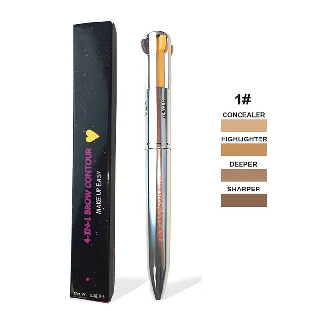 Multi-effect 4 In 1 Eyeliner Eyebrow Pencil