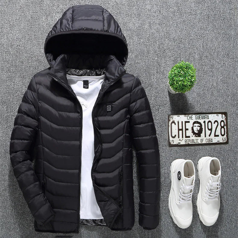 Men's USB Electric Thermal Jacket Cotton Coat