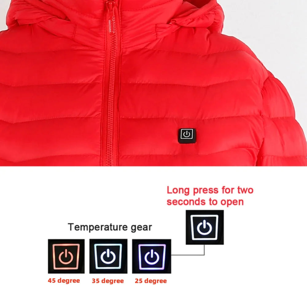 Men's USB Electric Thermal Jacket Cotton Coat