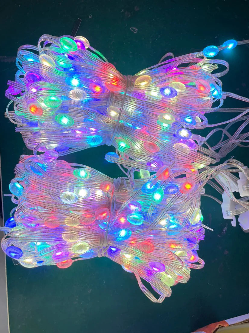 LED Bluetooth Smart RGB Curtain Lights - DIY Fairy Light Garland for Parties, Weddings, and Christmas Decor