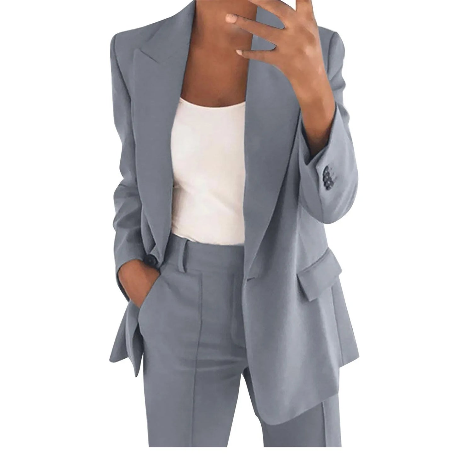 2023 Spring New Women's Leisure Suit Suit Professional 2 Peice Pants Set Women Office Attire Women Suit Blazer Jacket Trousers