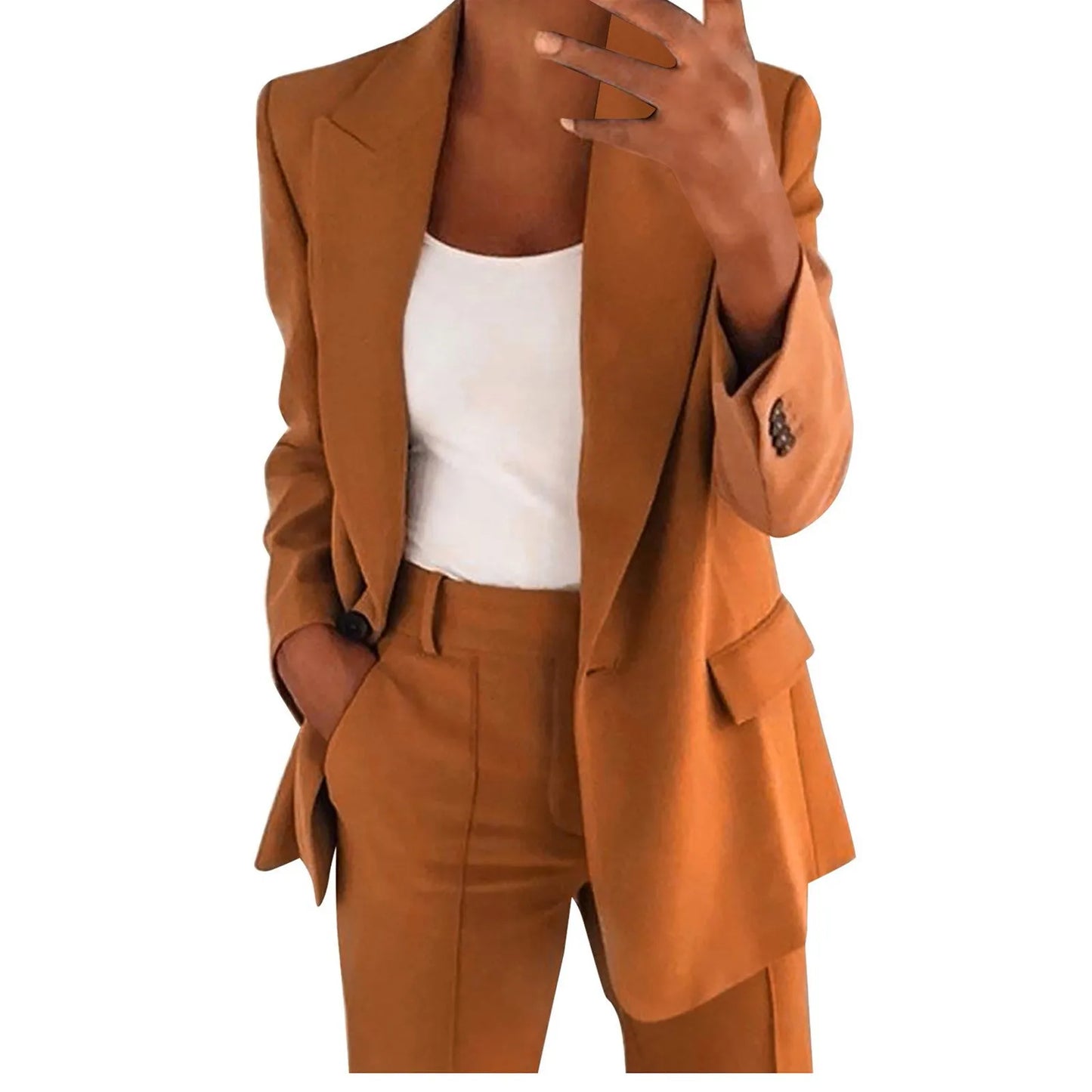 2023 Spring New Women's Leisure Suit Suit Professional 2 Peice Pants Set Women Office Attire Women Suit Blazer Jacket Trousers