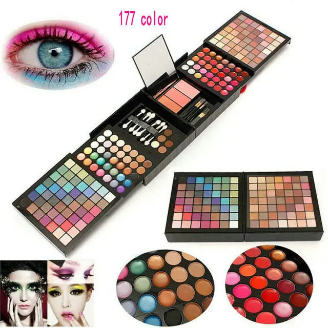 54/120/194 Colors Gliltter Eyeshadow Palette Earth Tones Matte Shimmer Shine Nude Eye Make-up Pallet Kit Cosmetic Women Shadow