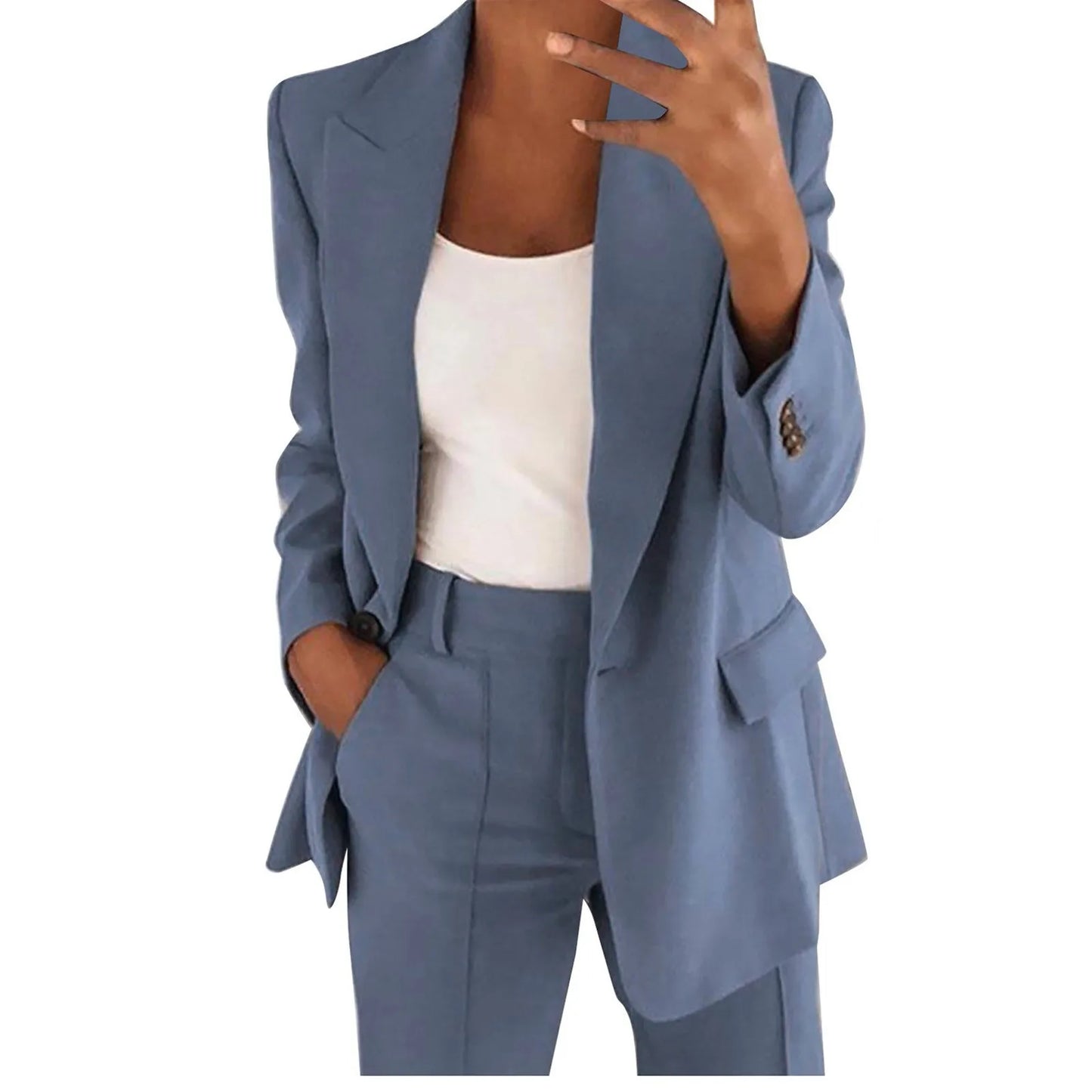 2023 Spring New Women's Leisure Suit Suit Professional 2 Peice Pants Set Women Office Attire Women Suit Blazer Jacket Trousers