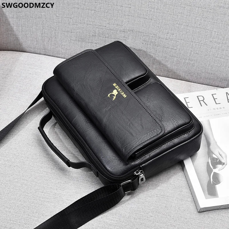 Leather Messenger Bags for Men Crossbody Bags for Men Luxury Office 2024 Shoulder Bag Handbags for Men сумка мессенджер мужская