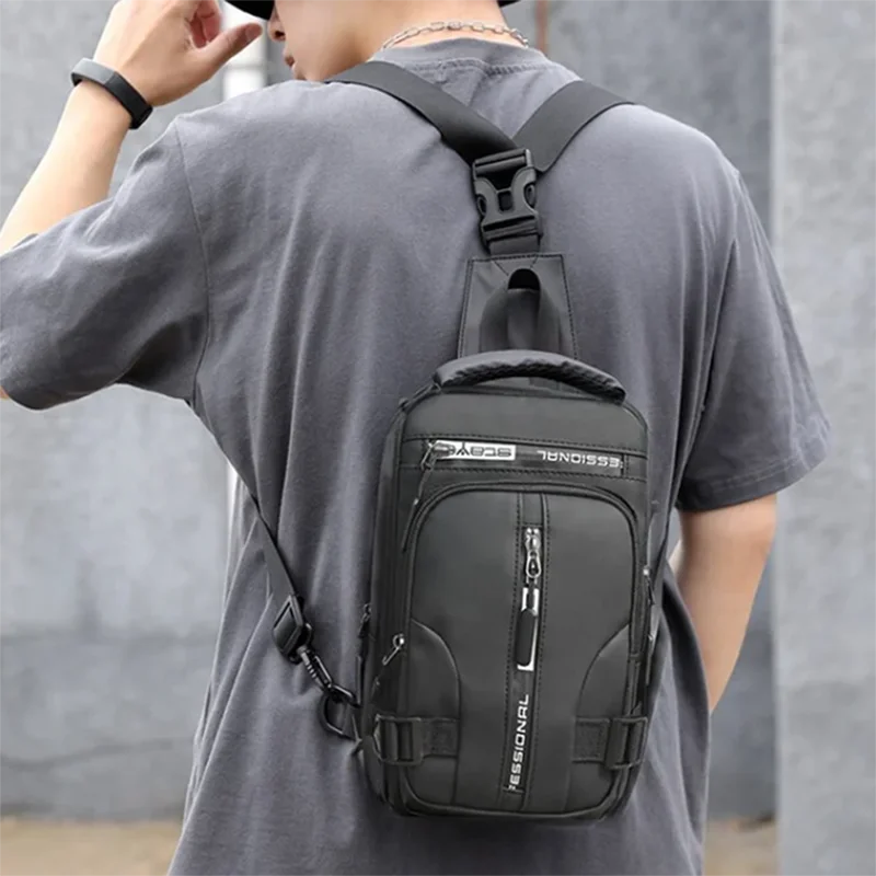 New Shoulder Crossbody Bags Men Multifunctional Backpack Shoulder Casual Chest Business Male Chest Bags Rucksack Travel Pack