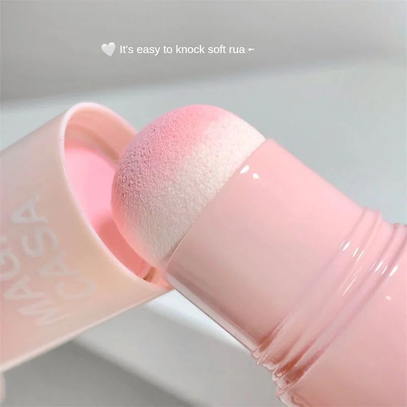 1/2/3/4pcs Double-ended Blush Stick Soft Face Brightening Contouring Shadow Powder Peach Pink Cheek Tint Makeup Cosmetics