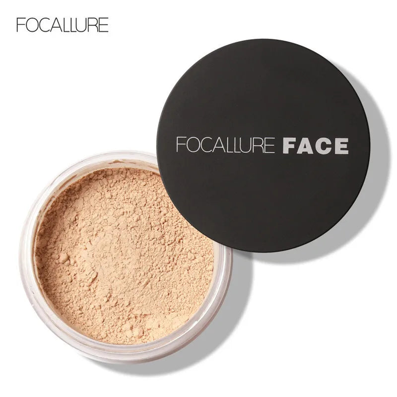 9 Colors Oil-control Loose Powder Waterproof Long-lasting Full Coverage Face Compact Setting Powder Makeup Cosmetics