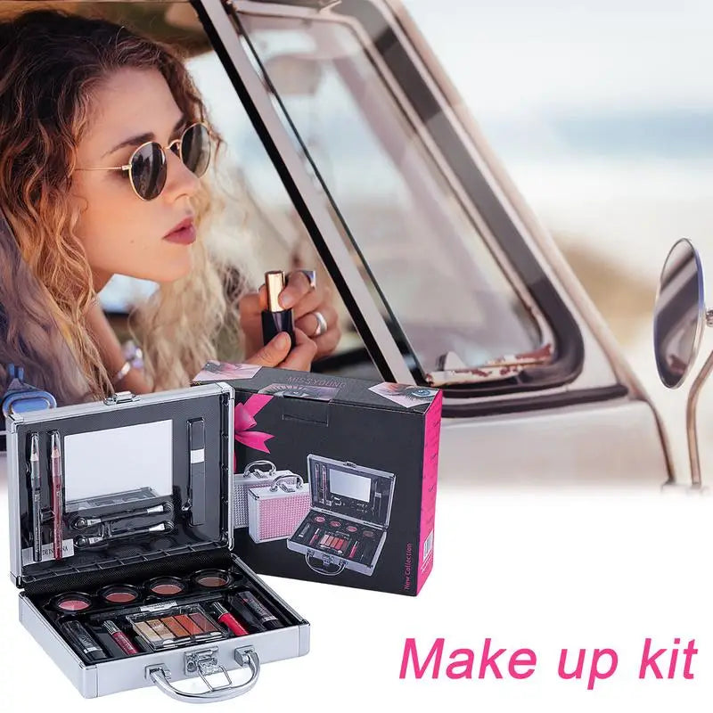 Make Up Set Eyeshadow Lipstick Eyebrow Concealer Powder Brush Complete Makeup Kit For Women Female Beginner Full kit Set