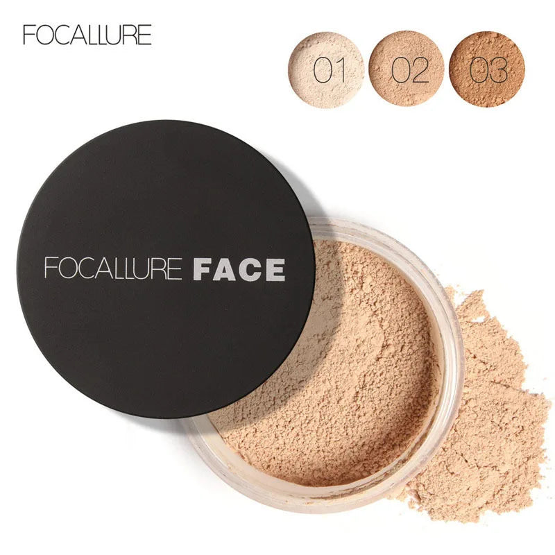 9 Colors Oil-control Loose Powder Waterproof Long-lasting Full Coverage Face Compact Setting Powder Makeup Cosmetics