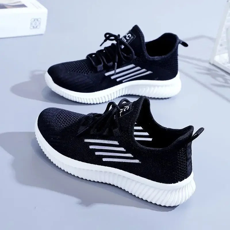 2024 Women Sneakers Summer Autumn High Heels Ladies Casual Shoes Women Wedges Platform Shoes Female Thick Bottom Trainer