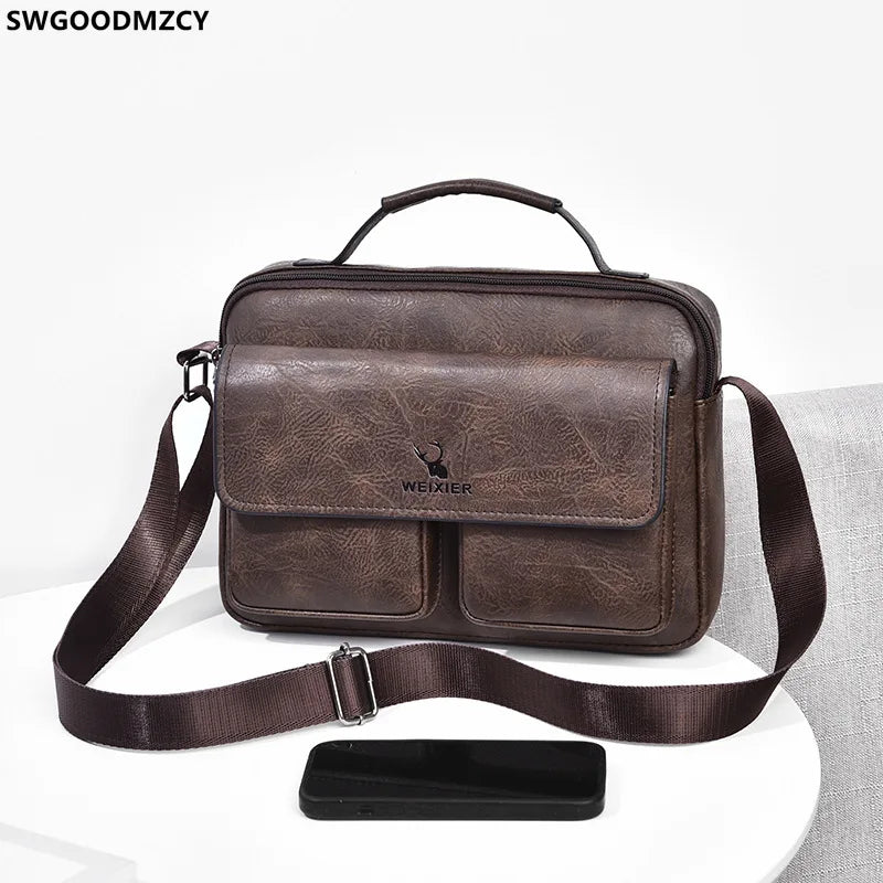 Leather Messenger Bags for Men Crossbody Bags for Men Luxury Office 2024 Shoulder Bag Handbags for Men сумка мессенджер мужская