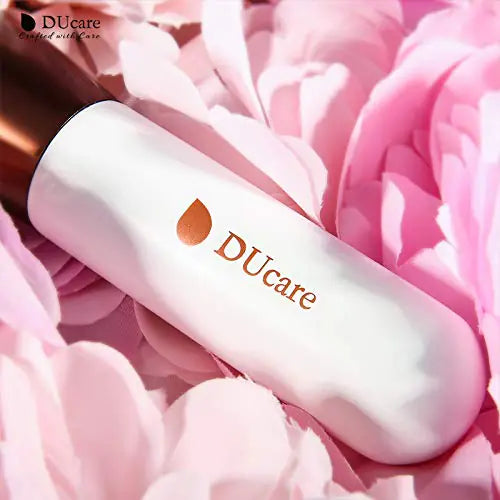 DUcare Foundation Brush Flat Top Kabuki Self Tanner Brush Synthetic Professional Makeup Brush Liquid Blending Mineral Powder Buffing Stippling Makeup Tools, Rose Golden/White rose gold