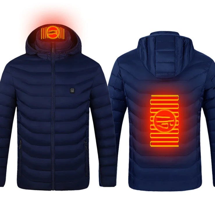 Men's USB Electric Thermal Jacket Cotton Coat