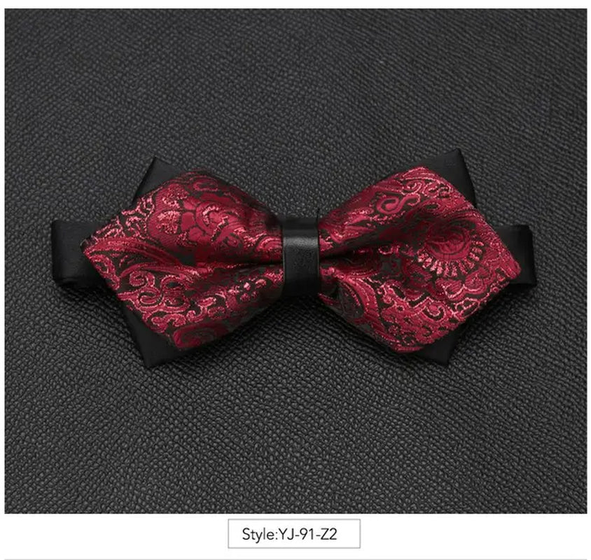 Men Bowtie Newest Butterfly Knot Mens Accessories Luxurious Bow Tie Black Cravat Formal Commercial Suit Wedding Ceremony Ties