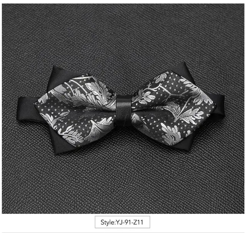 Men Bowtie Newest Butterfly Knot Mens Accessories Luxurious Bow Tie Black Cravat Formal Commercial Suit Wedding Ceremony Ties