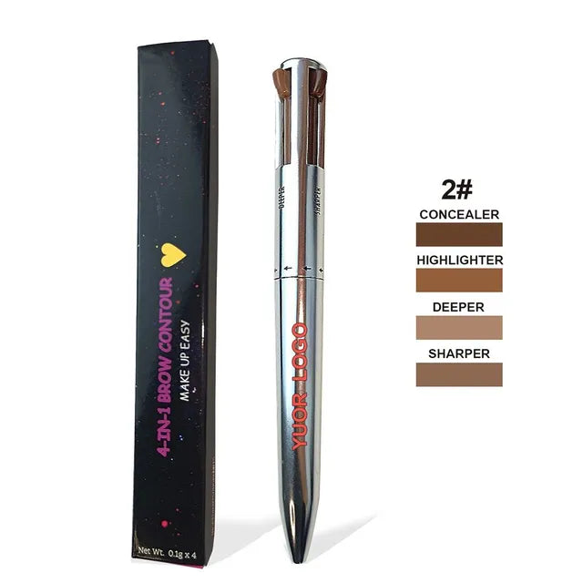 Multi-effect 4 In 1 Eyeliner Eyebrow Pencil