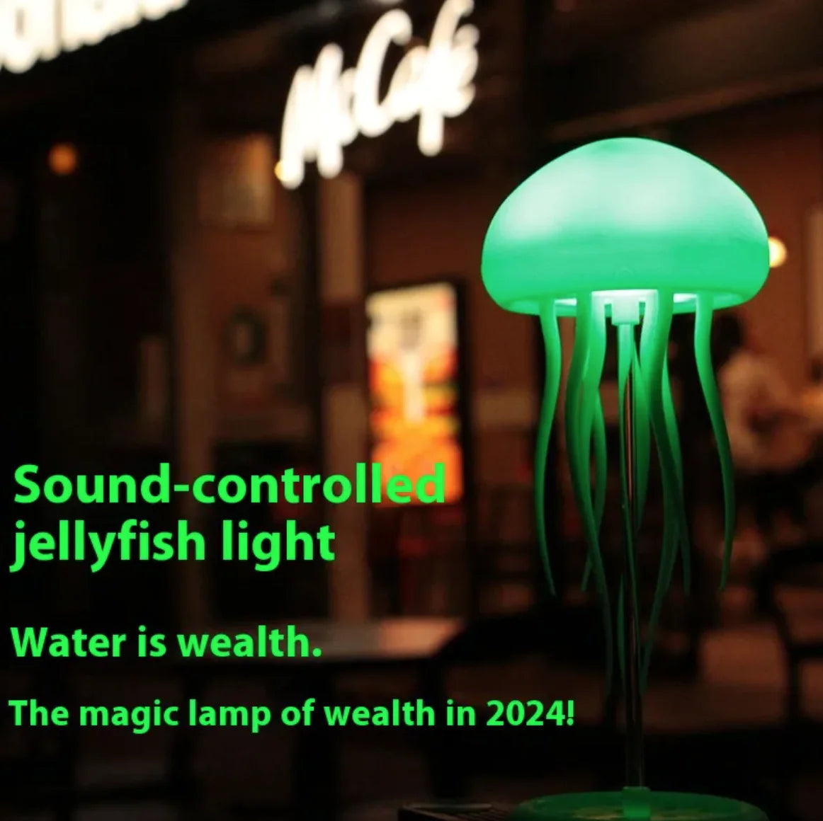 Jellyfish Mood Lamp LED Jellyfish Night Light Portable Jellyfish Lamp Smart Table Lamp for Bedside Desk