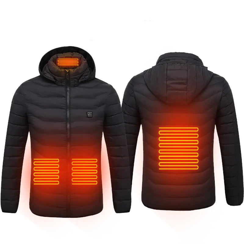 Men's USB Electric Thermal Jacket Cotton Coat