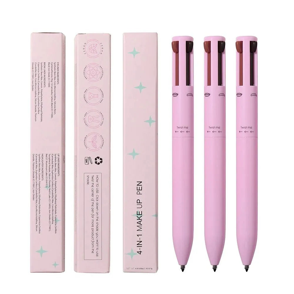 Multi-effect 4 In 1 Eyeliner Eyebrow Pencil