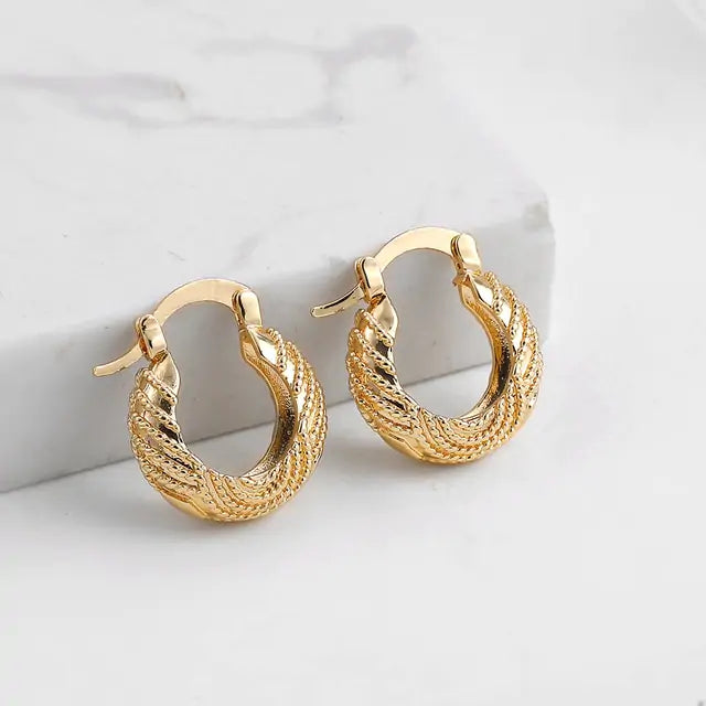 Statement Geometric Hoop Earrings