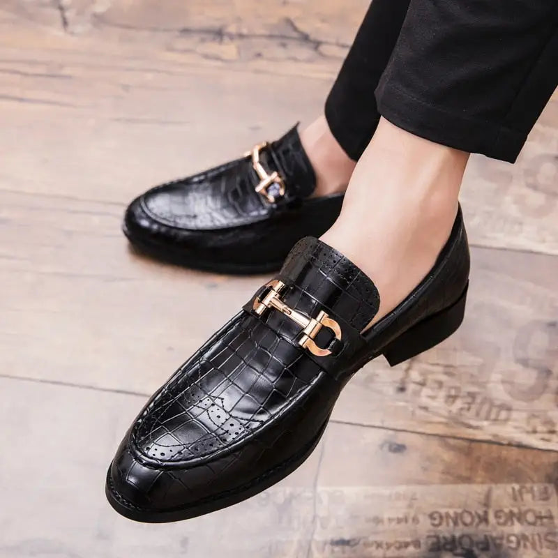 Italian Style Alligator Leather Loafers