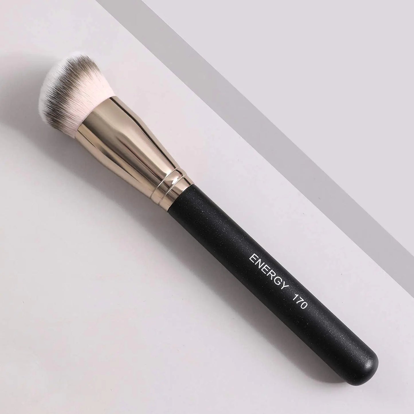 ENERGY Foundation Brush for Liquid Makeup Premium Makeup Brush for Flawless Liquid Cream Foundation Powder Cosmetics Blending Buffing Contouring Vegan Face Brush 170 Large-170